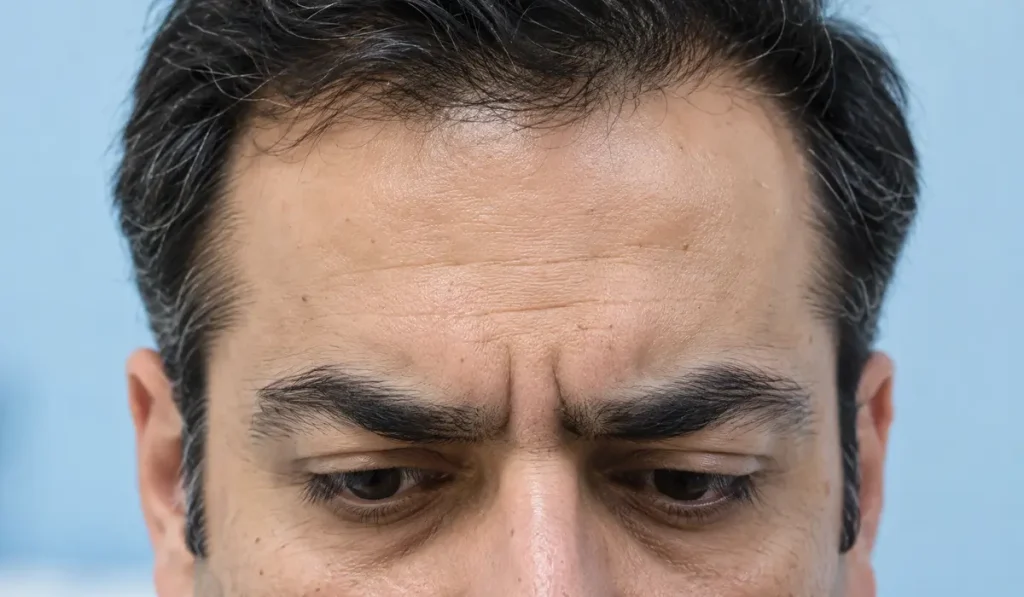 از بین نرفتن خط اخم با بوتاکس
